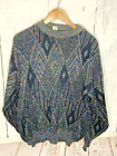 Kennington Sweater Crewneck Multi Color Diamond L Acrylic Wool Blend Men