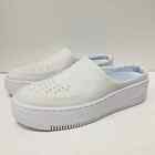 NEW Nike Air Force 1 White Lover Slip On Mule Shoes Womens 7.5 Ivory Soft Suede!