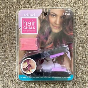 Scunci~Hair Chalk~Non Permanent Color~5 Piece Kit Pink & Purple