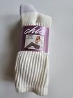 Vintage Chic By Wrangler Cotton Crew Socks White & Lavender Shoe Size 4-10