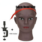 Bald Mannequin Head Stand For Wigs Making Styling Hat Display Stand Holder