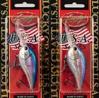 (LOT OF 2) LUCKY CRAFT LC 2.0XD CRANKBAIT 3/5OZ LC2.0XD-270 MS AMER SHAD E7143