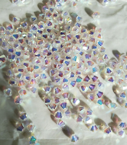 Swarovski Crystal 5328 4mm bicone beads, Transmission 2X (36 pcs)