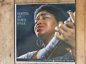 Odetta: At Town Hall vinyl LP 1962 G+ Vanguard VSD-2109 Stereo Bill Lee