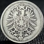 Deutsches Reich 1873-1887 Genuine German Empire 1 Mark 90% Silver Coin (.900)