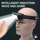Motion Sensor 8 LED Headlamp USB Rechargeable Super Bright Head Torch Headlight