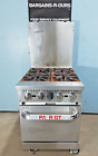 PATRIOT MODEL:FMGR-24/NG COMMERCIAL NAT GAS FOUR BURNERS STOVE w/ OVEN ON CASTER