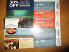 (5) GELSON'S SUPER MARKET COUPONS *$30.00 Worth of In Store COUPONS* NO EXPIRE!