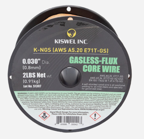 (Processed In USA) E71T-GS .030 in. Dia 2lb. Gasless-Flux Core Wire Welding