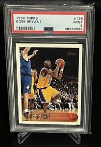 1996-97 Topps Kobe Bryant #138 PSA 9 Mint Rookie Card Los Angeles Lakers 1996 RC