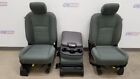 16 DODGE RAM 2500 MANUAL FRONT SEAT SET WITH CONSOLE GRAY CLOTH CREW CAB (For: Laramie)