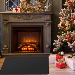 63″x38″ Fireproof Fireplace Mat Hearth Rug - Wood Pellet Stove Hearth Pad - F...