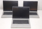 LOT OF 3 HP EliteBook 830 G5 Intel Core i7-8650 1.9GHz 8GB No HDD/One Battery