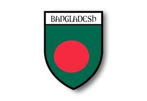 Stickers decal souvenir vinyl car shield city flag world crest bangladesh