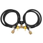 New Listing5ft Propane 2 Way Splitter Adapter Hose 1 lb to 20 lb Converter with Shut Off...