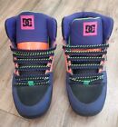 DC Shoes Woman's Rebound High Top Multicolor Hi Top Skateboard Sneakers Size 10