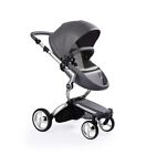 Mima Xari Stroller, Toddler Seat, Newborn Bassinet, and Matching Bag, Grey color