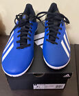 Adidas X19.4 IN Mens Soccer Shoes Blue White Black EF1619 Size 7.5 NEW IN BOX