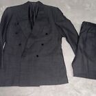 PAL ZILERI Black Wool Suit Italy Made EU56 US46