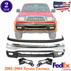 Front Bumper Chrome + Filler + Valance + Brackets For 2001 - 2004 Toyota Tacoma (For: 2003 Toyota Tacoma)