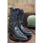 Unknown Men - Size 10.5D - Vintage Black Cowboy Boots Style 14720