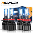 For Peterbilt 579 389 Combo 4x LED Headlight High/Low Beam Bulbs Kit 6000K White