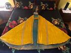 Antique  Embroidered Yellow Silk Priest Cope