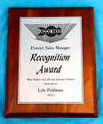 ACCO SEED District Sale Manager Recognition Award Wooden Wall Plaque advertising