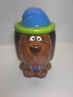 New ListingVintage Ceramic St. Bernard Dog Cookie Jar~ Brown W/ Blue Hat-Read Description