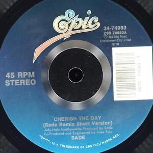 SADE Cherish The Day / Remix EPIC 34-74980 NM 45rpm