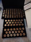 24K GOLD LAYERED COLLECTION OF 2000-2021 STATE & TERRITORY QUARTER  COIN SETS 96