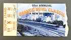 1985 Orange Bowl Ticket Stub Washington Huskies Vs Oklahoma Sooners