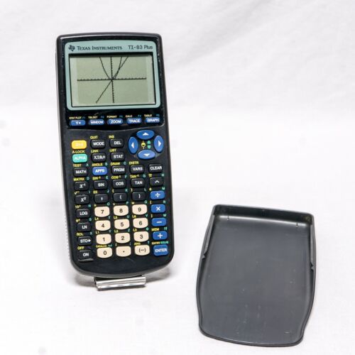 ⭐ TI-83 Plus Graphing Calculator Black w/ Cover Texas Instruments - TESTED ⭐