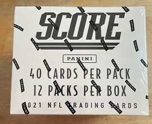 2021 Score Football Factory Sealed Cello Fat Pack Box-Fields/Trevor Lawrence!