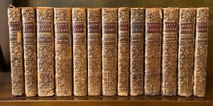 1742 La Sainte Bible Holy Bible in French 13 Vols. Antique, Leather