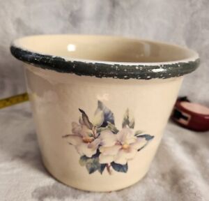 Retired Home & Garden Party Stoneware Magnolia Vase crock