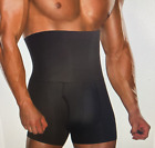 Tailong Men Tummy Control Shorts High Waist  Underwear Body Shaper Girdle w/Fly