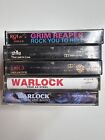 Dio, Warlock, and Grim Reaper (5) Cassette Lot - Metal/Hard Rock