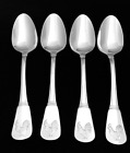 New CUISINART Elite Stainless FRENCH ROOSTER Set 4 SOUP SPOONS 8