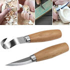 2PCS Wooden Carving Knife Kit Chisel Woodworking Hand Tool Whittling Cutter Set