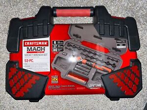Craftsman Mach Series 53-Piece Ratcheting Socket Wrench Set 944731 Inch & Metric