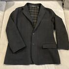 Vintage - DKNY - Gray - 100% Wool - Sport Jacket / Blazer- Plaid Lining- Size XL