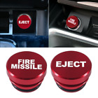 2 x Car Cigarette Lighter Cover Accessories Universal Fire Missile Eject Button (For: 2016 Jaguar XE)