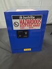 Justrite 860428 Hazardous Materials Storage Cabinet-4 Gal-Blue-SHIPPING RASH