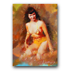 Bettie Page #106 Art Card Limited 26/50 Edward Vela Signed (Movies Actress)