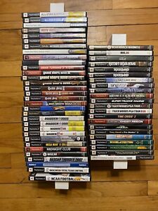 Sony PlayStation 2 Used Game Lot All Tested Most With Manual 55 Titles Available