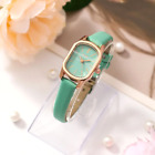 Ladies Square Roman Numeral Luxury Vintage Fashion Quartz Watch Fancy Cyan Gift