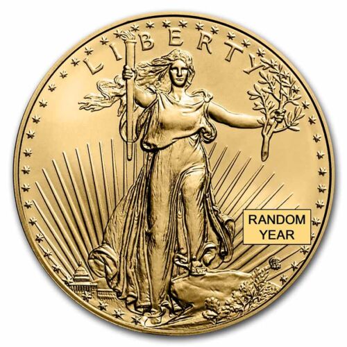1 oz American Gold Eagle $50 Coin BU - Random Year
