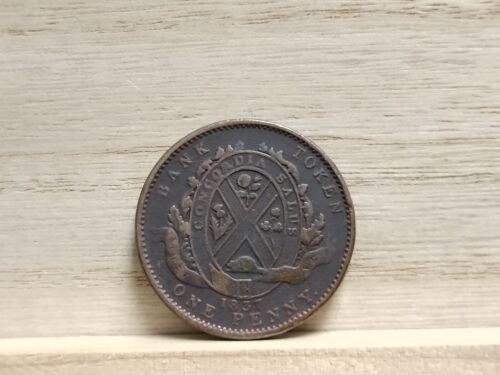 New Listing1837 One Penny Bank Token Canada