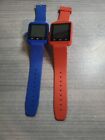 Lot Of 2 HYPE Smart Watch Pair Blue and Red Great Used